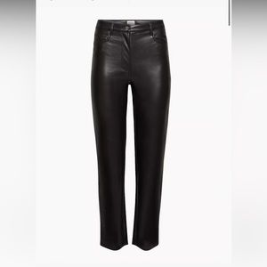 Aritzia Wilfred Melina vegan leather pant size 2